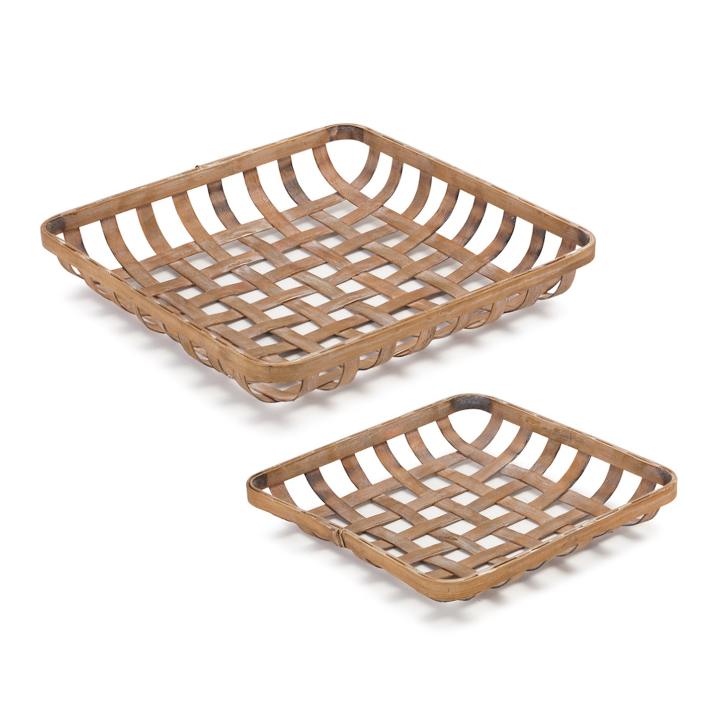 Woven Decorative Trays (Set of 2)