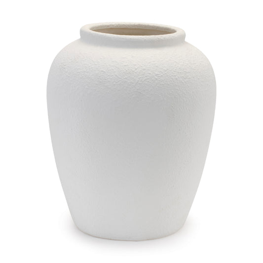 Cream Stone Vase